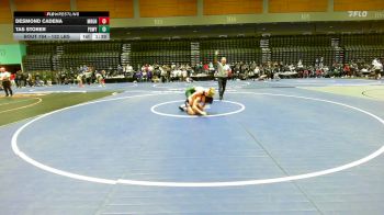132 lbs Round Of 32 - Desmond Cadena, Morgan vs Tas Storer, Poway