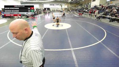 133 lbs Champ. Round 1 - Devin Strothers, Elmira College vs George McAteer, Ithaca