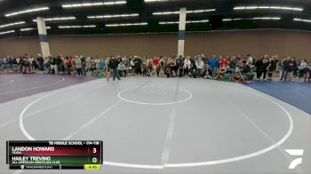 114-118 lbs Round 2 - Landon Howard, Texas vs Hailey Trevino, All American Wrestling Club