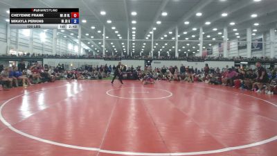 120 lbs Cheyenne Frank, Michigan Blue vs Mikayla Perkins, Indiana Gold