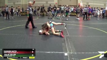 100 lbs Round 2 (4 Team) - Chloe Zeller, Untouchables vs Summer Batts, Beast Mode WA Green