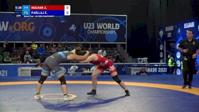 72 kg Quarterfinal - Zsuzsanna Molnar, Svk vs Eleni Pjollaj, Ita