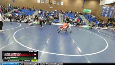 145+ Cons. Semi - James Cornpeach, Cougars Wrestling Club vs Oliver Robins, Syracuse