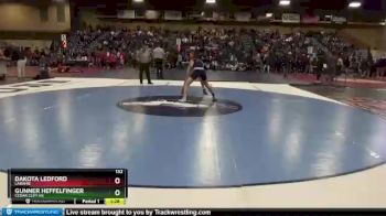 132 lbs Champ. Round 1 - GUNNER HEFFELFINGER, Cedar Cliff Hs vs Dakota Ledford, Laramie