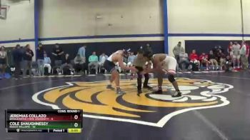 184 lbs Quarters & Wb (16 Team) - Cole Shaughnessy, Roger Williams vs Jeremias Collazo, Bridgewater State University