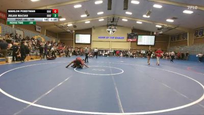 149 lbs Cons. Round 2 - Mahlon Pobstman, Unattached vs Julian Macias, Unattached