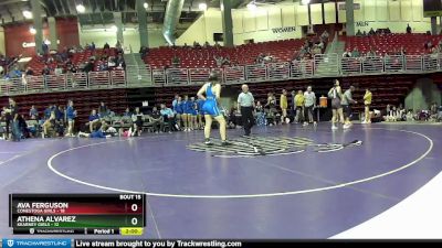 190 lbs Round 4 (8 Team) - Athena Alvarez, Kearney Girls vs Ava Ferguson, Conestoga Girls