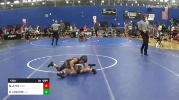 43 lbs Rr Rnd 3 - Nash Jirele, Owatonna vs Chev Addyman, JJ Trained