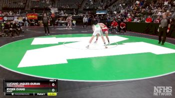 144-4A Cons. Round 1 - Ryder Evans, Niwot vs Luciano Jaques-Duran, Pueblo Centennial