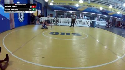 144 lbs Champ Round 1 (16 Team) - Jaykob Ortiz, Cypress Creek vs Dylan Warren, Eagles WC