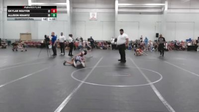 76 lbs Quarterfinal - Skylar Nguyen, Stellar Trained vs Allison Krantz, Slick Chicks