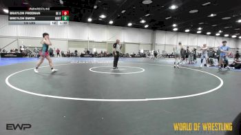 135 lbs Rr Rnd 3 - Braylon Freeman, OK Outlaws 14U vs Breylon SMITH, Northern Colorado 14U