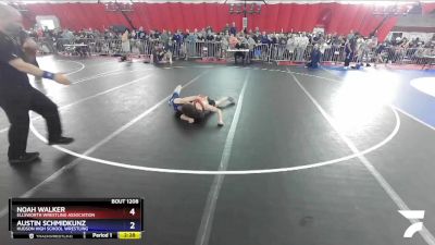 106 lbs Quarterfinal - Noah Walker, Ellsworth Wrestling Association vs Austin Schmidkunz, Hudson High School Wrestling