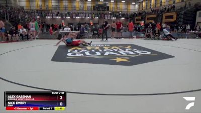 190 lbs 5th Place Match - Alex Gassman, Dubuque Wrestling Club vs Nick Embry, Iowa