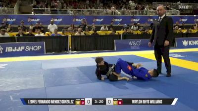 Waylon Rhys Williams vs Leonel Fernando Mendez Gonzalez 2026 Pan Kids Jiu-Jitsu IBJJF Championship
