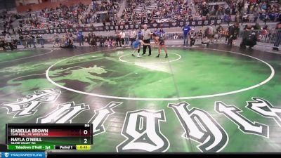 62 lbs Cons. Semi - Nayla O`Neill, Silver Valley WC vs Isabella Brown, Team Real Life Wrestling