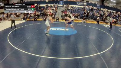 197 lbs 3rd Place Match - Grant Mathias, Merchant Marine vs Sawyer Dereszynski, Messiah