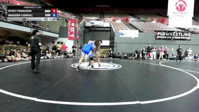 285 lbs Wyatt Ferguson, MDWA - Mount Diablo Wrestling Association vs Braeden Carroll, CMWA - Coastal Mountain Wrestling Association