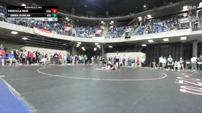 130 lbs Champ. Round 2 - Emma Duncan, Unattached vs Priscilla Ruiz, Unattached