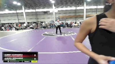 90 lbs Round 1 - Aubrey Schmadeka, Grangeville Youth Wrestling vs Aurora Hernandez, Fighting Squirrels