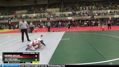 65 lbs Round 1 - Peyton Hugh, Crass Trained Wrestling vs Kamden Gallus, Pursuit Wresting Minnesota