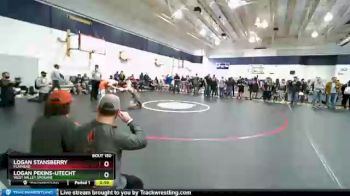 126 lbs Quarterfinal - Logan Pekins-Utecht, West Valley Spokane vs Logan Stansberry, Flathead
