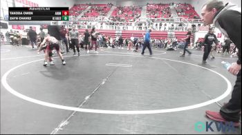 70 lbs Quarterfinal - Takoda Owen, ARDMORE TAKEDOWN CLUB vs Zayn Chavez, Del City Little League Wrestling