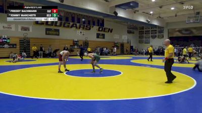 129 lbs Quarterfinal - Freddy Bachmann, Faith Christian (PA) vs Tommy Marchetti, Delbarton (NJ)