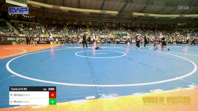 43 lbs Consi Of 8 #2 - Rush Wilson, Barnsdall Youth Wrestling vs Jeffrey Muniz, Red Star Wrestling Academy