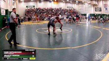 138 lbs Cons. Round 1 - Gabe Matsubayashi, North Torrance vs Bradley Morton, El Modena