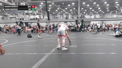 190 lbs Quarterfinals (8 Team) - Mason Marolo, Mat Assassins Black vs Jaden Simpson, JV All Stars