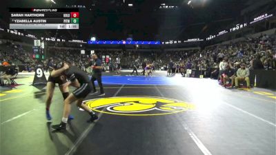 140 lbs Round Of 32 - Sarah Harthorn, Golden Valley (Bakersfield) (CS) vs Yzabella Austin, Pitman (SJ)