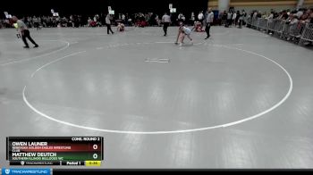 100 lbs Cons. Round 2 - Matthew Deutch, Southern Illinois Bulldogs WC vs Owen Launer, Nebraska Golden Eagles Wrestling Club