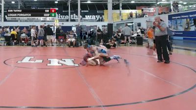 115 lbs Quarterfinal - Jon Tutku, VHW Blue - HSC vs Logan Forgatch, Scorpions - HSC