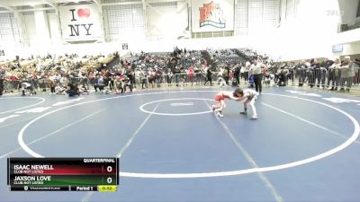 53 lbs Quarterfinal - Isaac Newell, Club Not Listed vs Jaxson Love, Club Not Listed