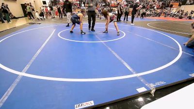 100 lbs Semifinal - Roman Baker, Skiatook Youth Wrestling vs Cristian Monroy, Tulsa Blue T Panthers