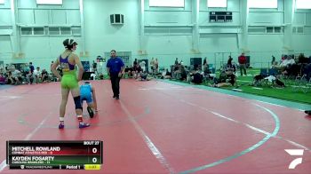 126 lbs Round 7 (8 Team) - Kayden Fogarty, Carolina Brawlers vs Mitchell Rowland, Combat Athletics Red