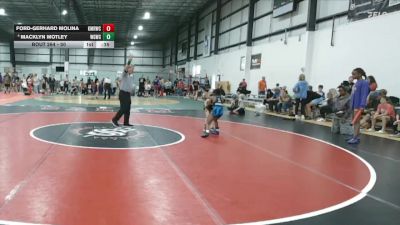 50 lbs Cons. Round 2 - Ford-Gerhard Molina, Kellam Mat Rats Wrestling Club vs Macklyn Motley, Warmup Gang Wrestling Club