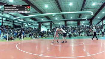 215 lbs Cons. Round 2 - Elijah Gustavson, Spanish Springs vs Owen Layfield, Reno