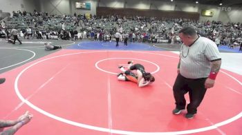 130 lbs Quarterfinal - Maizy Thomsen, Carson Valley Wildcats vs Raymond Louvier, Yuba Sutter Combat