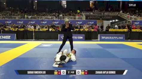 ZaHaar Ah'lai Goings vs Sarah Fanchen Luo 2026 Pan Kids Jiu-Jitsu IBJJF Championship