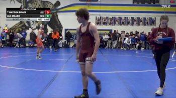 144 lbs Champ. Round 1 - Hayden Bratz, Centerville vs Jax Miller, West Delaware, Manchester