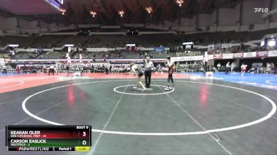 138 lbs Quarters & Wb (16 Team) - Keagan Oler, Erie Cathedral Prep vs Carson Easlick, Westfield