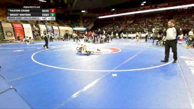 120 Class 2 lbs Semifinal - Brody Winters, Ste. Genevieve vs Paxton Crane, Hallsville