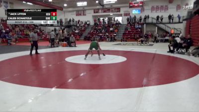 106 lbs Cons. Semi - Jack Litton, Iowa City, City High vs Caleb Schaetzle, Dubuque Hempstead (JV)