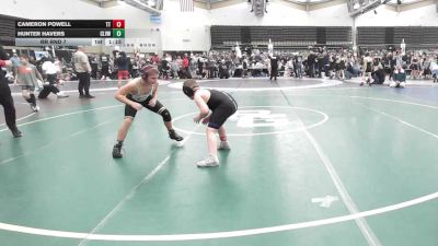 101 lbs Rr Rnd 7 - Cameron Powell, Team Tugman - ESC vs Hunter Havers, Clearview - ESC