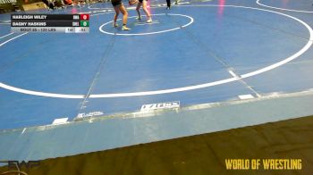 120 lbs Consi Of 4 - Harleigh Wiley, Roundtree Wrestling Academy vs Dagny Haskins, Shelton Wrestling Academy