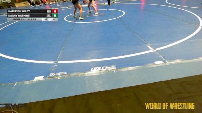 120 lbs Consi Of 4 - Harleigh Wiley, Roundtree Wrestling Academy vs Dagny Haskins, Shelton Wrestling Academy