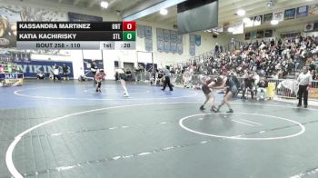 110 lbs Cons. Round 1 - Katia Kachirisky, St. Lucy`s vs Kassandra Martinez, Ontario