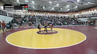 157 lbs Semifinal - Kooper Burk, Star Valley vs Hunter Boss, Jackson Hole